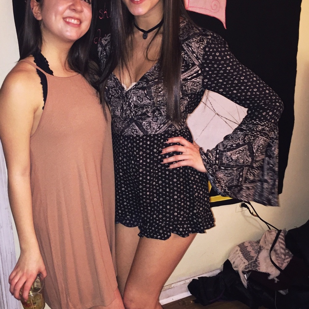 Patterned romper